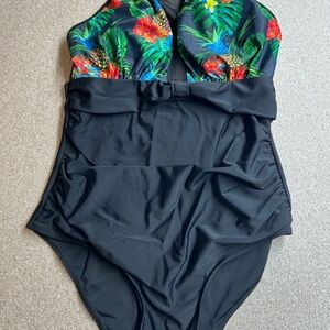 Tropical Floral Women's One Piece Swimsuit